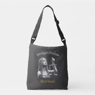 Sarcastische Weegschaal Horoscoop - Het leven is b Crossbody Tas