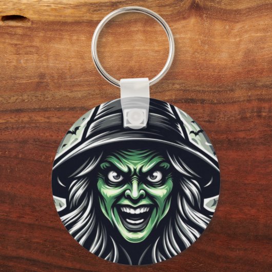 SarcastischWitchFace Sleutelhanger (Voorkant)