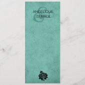 Sarcelle d'hiver du menu | de dîner de Tour Eiffel (Dos)