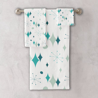 Sarcelle, Éclatement d'étoiles aqua Motif Moderne