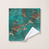 Sarcelle et bronze (Gant de toilette)