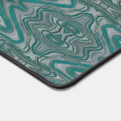 Sarcelle et gris Boho Chic Terreux Vagues de grès (Coin)