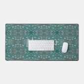 Sarcelle et gris Boho Chic Terreux Vagues de grès (Clavier et souris)