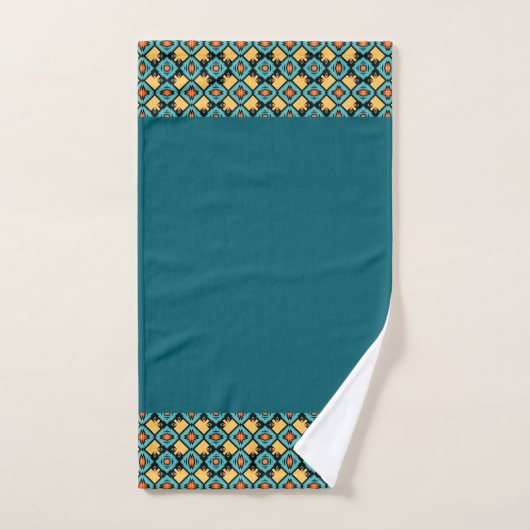 Sarcelle foncée jaune (Serviette à main)