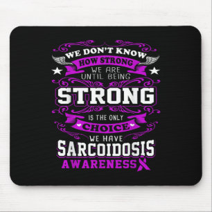 Sarcoïdose Awareness T Shirt voor vrouwen_mannen Muismat