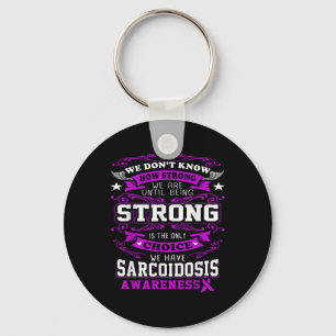 Sarcoïdose Awareness T Shirt voor vrouwen_mannen Sleutelhanger