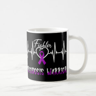 Sarcoïdose Awareness Warrior Heartbeat Fight Purp Koffiemok