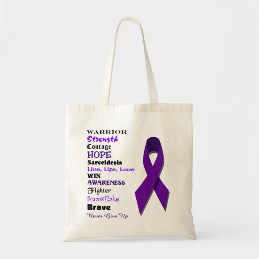 Sarcoïdose Bewustwording en inspiratie Tote Bag (Voorkant)