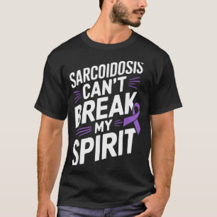 Sarcoidose bewustzijn ziekte handicap paarse lint t-shirt