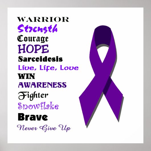 Sarcoidosis Awareness and Inspiration Poster (Voorkant)