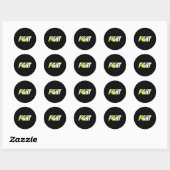 Sarcoma Awareness Botkanker Lint Ronde Sticker (Vel)