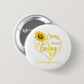 Sarcoma Awareness Month Ribbon Gifts Ronde Button 5,7 Cm (Voorkant /achterkant)
