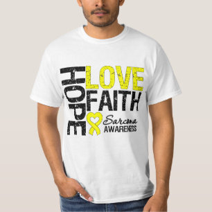 Sarcoma Hope Love Faith T-shirt