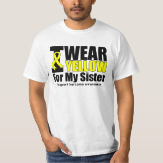 Sarcoma I Draag geel lint voor mijn zuster T-shirt