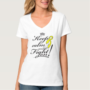Sarcoma-kanker kalm houden en vechten aan t-shirt