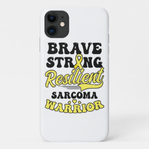 Sarcoma Kanker Shirt Brave Sterk Veerkrachtig iPhone 11 Hoesje