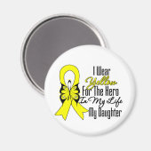 Sarcoma Ribbon My Hero My Daughter Magneet (Voorkant / Achterkant)