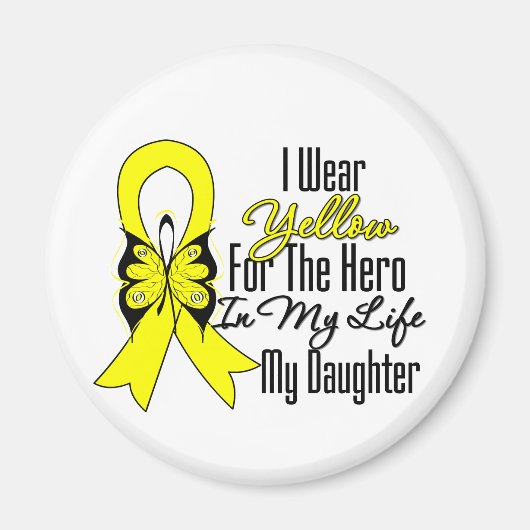 Sarcoma Ribbon My Hero My Daughter Magneet (Voorkant)