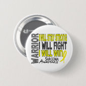 Sarcoma Warrior Ronde Button 5,7 Cm (Voorkant /achterkant)