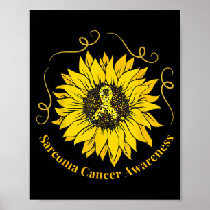 Sarcoom Kankerbewustzijn Zonnebloem Geel Lint S Poster