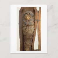 Sarcophagus en gemummificeerd lichaam van Psametik