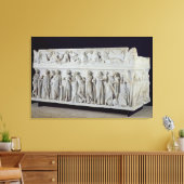 Sarcophagus met fries van de negen muizen canvas afdruk (Insitu (Woonkamer))