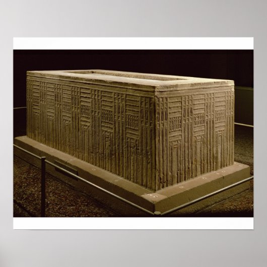 Sarcophagus uit Abu Roach (kalksteen) (zie ook 3) Poster (Voorkant)