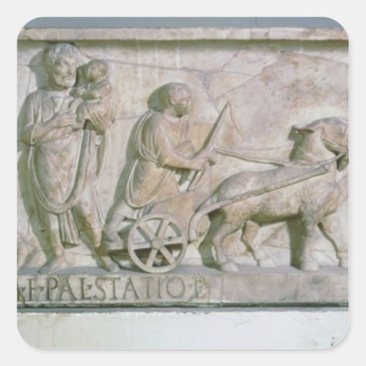 Sarcophagus van Cornelius Statius Vierkante Sticker (Voorkant)