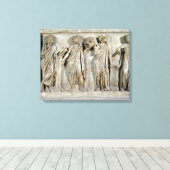 Sarcophagus van de Muses 2 Canvas Afdruk (Insitu (Houten vloer))