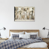 Sarcophagus van de Muses 2 Canvas Afdruk (Insitu (Slaapkamer))