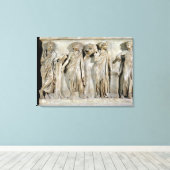 Sarcophagus van de Muses 2 Canvas Afdruk (Insitu (Houten vloer))