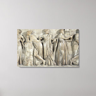 Sarcophagus van de Muses Canvas Afdruk