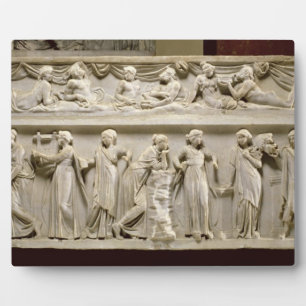 Sarcophagus van de Muses, Roman (marmer) Fotoplaat