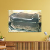 Sarcophagus van Eshmunazar, koning van Sidon Canvas Afdruk (Insitu (Woonkamer))