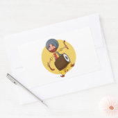 Sardar Ji Rechthoekige Sticker (Envelop)