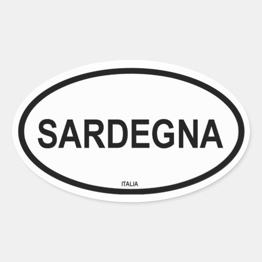 SARDEGNA OVALE STICKER (Voorkant)