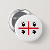 Sardegna vlag ronde button 5,7 cm (Voorkant /achterkant)