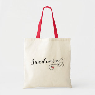 Sardijnse vlag Heart, ik hou van Sardinië Tote Bag