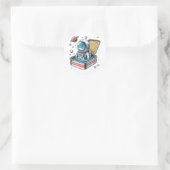 Sardine Astronaut Retro Funny Sticker (Sac)