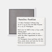 Sardine Cookies Recette Aimant rose (Recto/Verso)