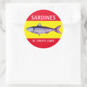 Sardine En Sauce Sticker Étiquette (Sac)