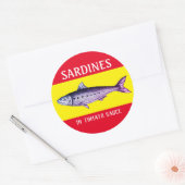 Sardine in sausetiketten Sticker (Envelop)
