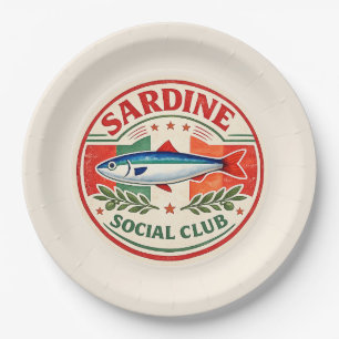 Sardine Social Club Italiaans Zomerfeest Papieren Bordje