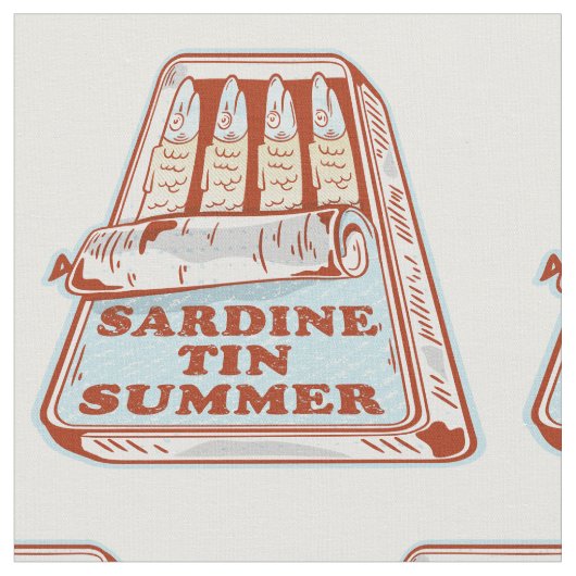 Sardine tin zomer stof (Close Up)