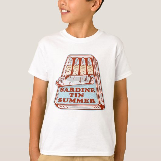 Sardine tin zomer t-shirt (Voorkant)