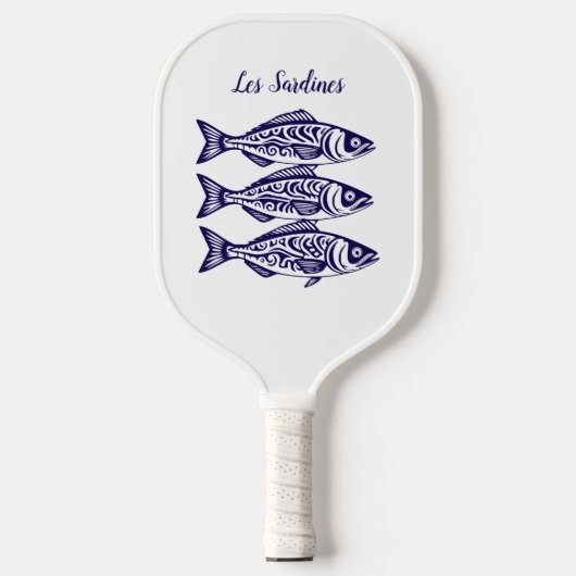 Sardines-Blue Hawaiian Pickleball Paddle (Voorkant)