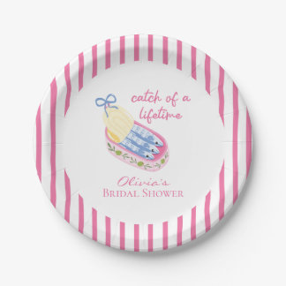 Sardines bruiloftsfeest roze vangst van je leven papieren bordje