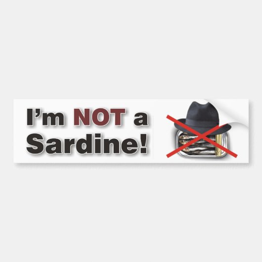 Sardines Bumpersticker (Voorkant)
