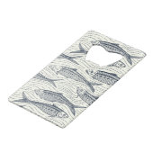 Sardines en mouvement en bleu marine et ivoire (Dos Angle)