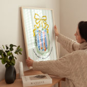 Sardines in a Plate in Blue Bow Kitchen Poster